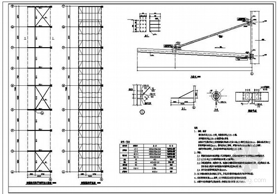 10m跨桥梁资料下载-某10m大悬挑钢雨蓬节点详图
