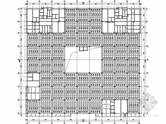 现浇混凝土空心楼盖结构技术符号-S1、S2资料下载-现浇混凝土密肋楼盖结构图(HD模壳)