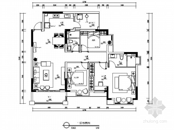 中式设计三居室大样图资料下载-[广西]中式风格三居室室内装修图（含实景）