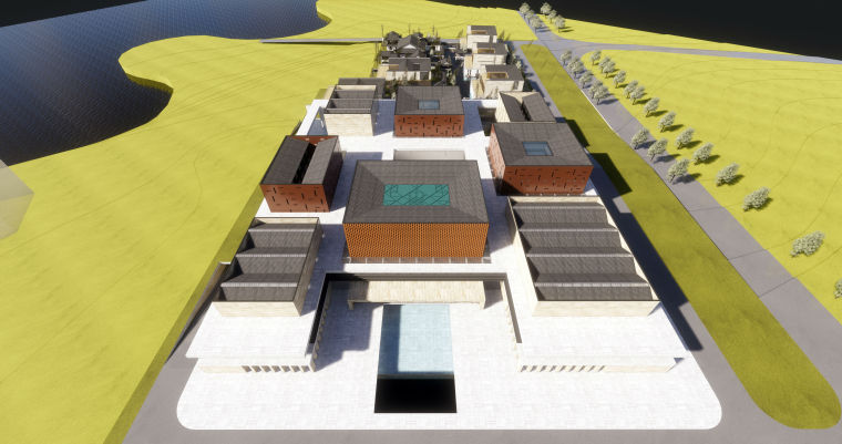 [山东]海尔青岛全球创新模式研究中心建筑模型（DC国际）-H 0a
