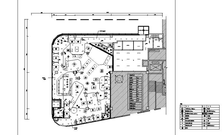 胡桃里音乐酒馆设计施工图（附效果图）-底层天花图