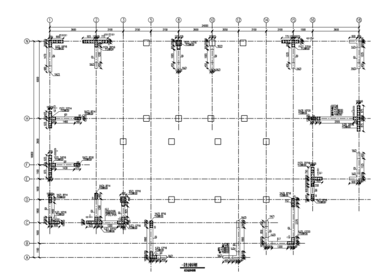 室外cad建筑资料下载-11层框架剪力墙结构住宅楼建筑结构施工图（CAD、30张）