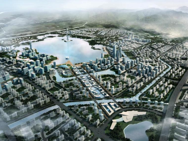 方案PPT文本资料下载-[山西]太原晋阳湖总体规划城市设计景观方案文本（PPT+55页）