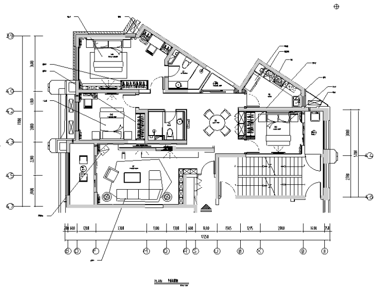小清新住宅CAD资料下载-淡黄优雅|现代简约小清新样板间设计施工图（附效果图）