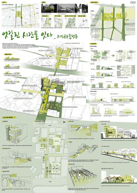 建筑竞赛餐厅作品资料下载-韩国顶级设计竞赛作品展板合集