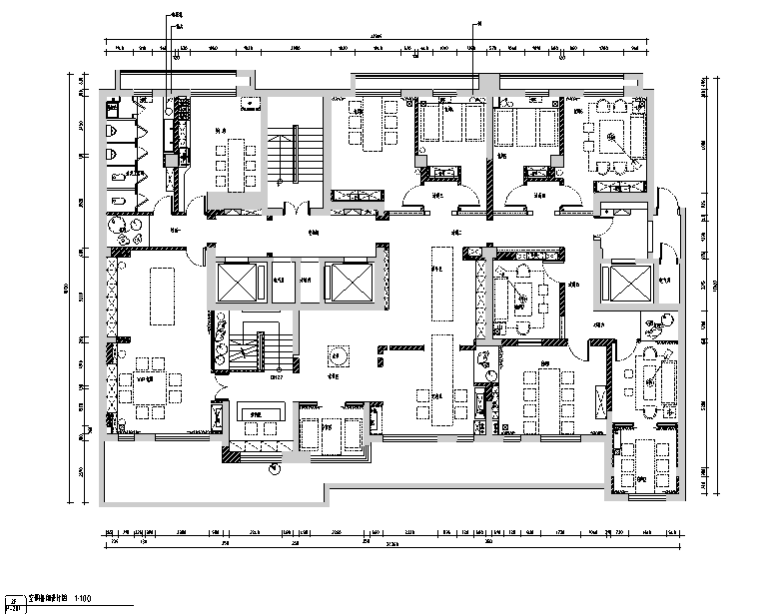 室内茶室平面图资料下载-[新疆]东方禅意品茗茶室空间设计施工图（附效果图）