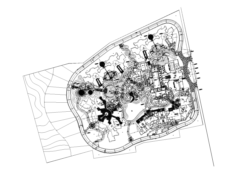 按摩池施工图资料下载-[广东]深圳翠茵豪庭居住区景观CAD施工图