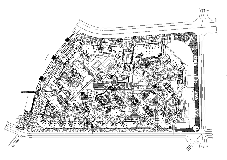 [江苏]连云港怡景苑居住区景观施工图（贝尔高林）-1