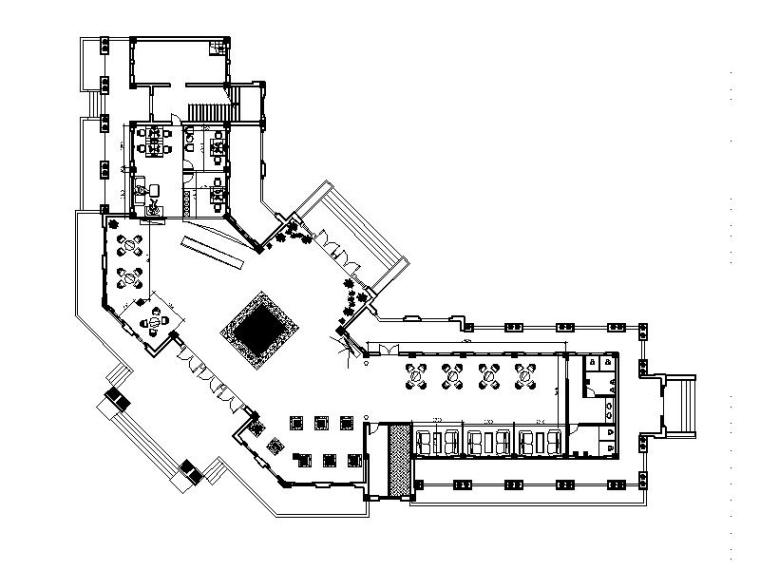 众凯罗马花园售楼会所资料下载-[南充]中式售楼部会所装修设计施工图
