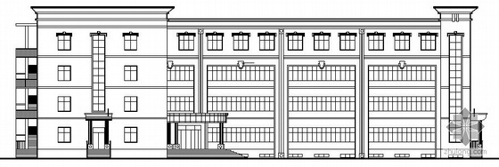 3层教学楼建筑施工图纸资料下载-某四层中学教学楼建筑施工图