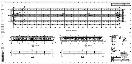 吊车桁架梁资料下载-重庆某机加工、装配车间主厂房吊车梁系统设计图