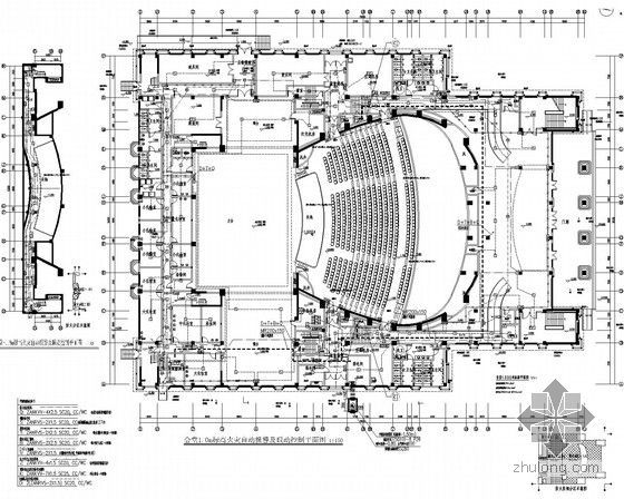 [浙江]医科大学校园工程电气施工图（图书馆、会堂、风雨操场、地下室）-火灾自动报警及联动控制平面图