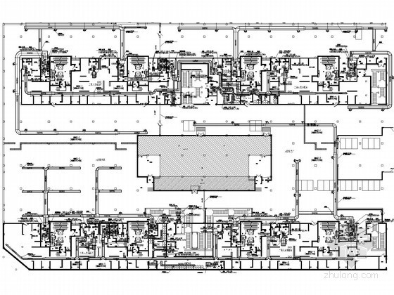 地下室排风排烟资料下载-[浙江]高层商业用房及地下室通风防排烟系统设计施工图（含人防设计 机房图多）