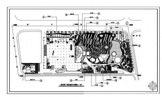 商业广场景观cad图资料下载-杭州某商业广场景观规划