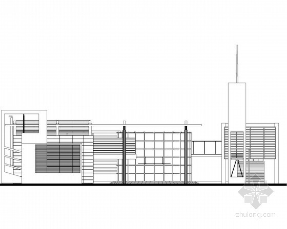 现代建筑会所资料下载-[海口]某二层现代型会所建筑方案图