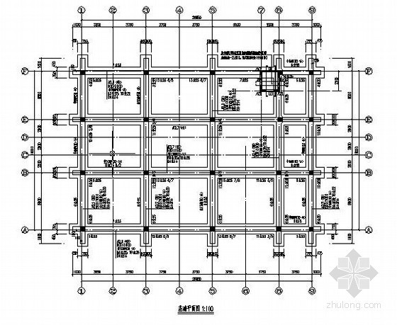 条形基础资料下载-[海南]六层框架结构铺面楼结构图