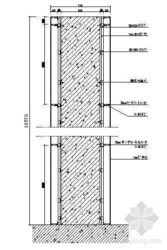 CAD铝塑板吊顶节点图资料下载-铝塑板节点