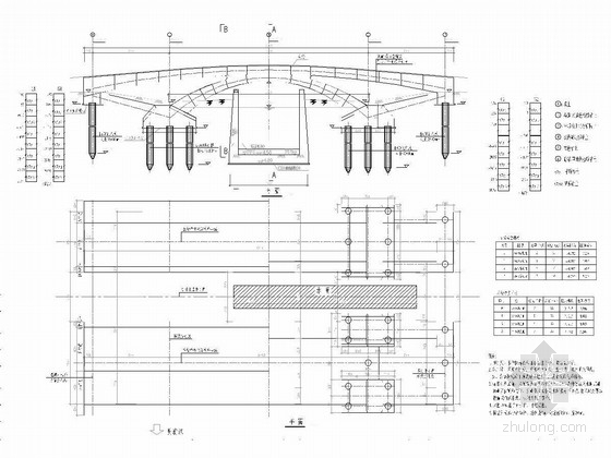 1x18m拱式斜撑景观拱桥施工图23张（国际著名桥梁公司）-总体布置图 