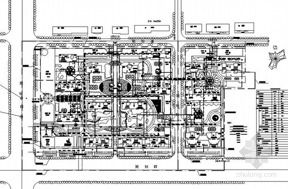 住宅小区室外官网综合资料下载-大型住宅小区工程室外管线综合布置图