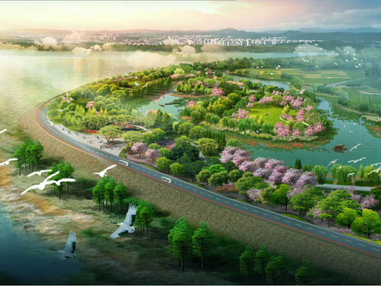 环岛入口景观大道资料下载-[江苏]生态绿洲旅游度假区施工图方案设计