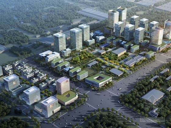 建筑规划概念方案文本资料下载-[上海]节能环保园概念建筑规划方案文本