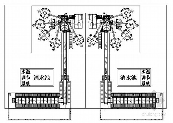 提升式制梁场平面布置图-清水池 出料 