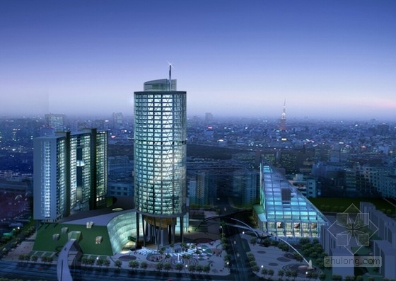 上海商业规划资料下载-[上海]国际广场规划及高层商业建筑设计方案文本（多个方案）