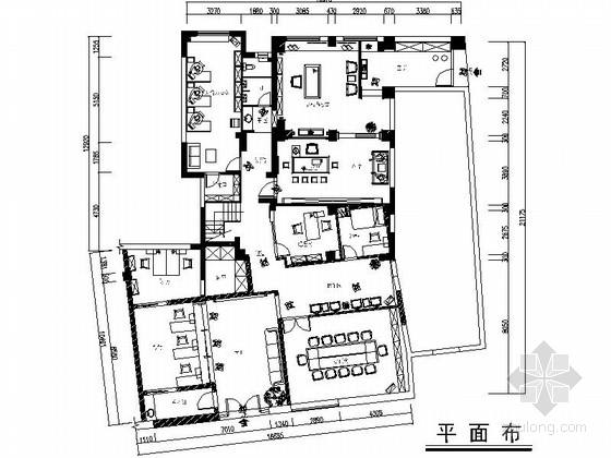 台州室内设计资料下载-[台州]原创时尚古城雅致现代典当行装修施工图（含效果）