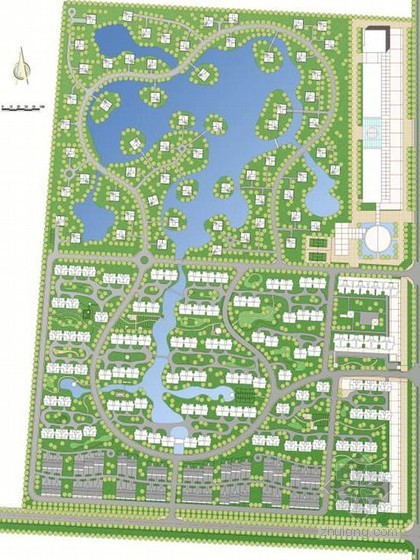 小镇概念性规划设计方案资料下载-某软件园概念性规划设计方案