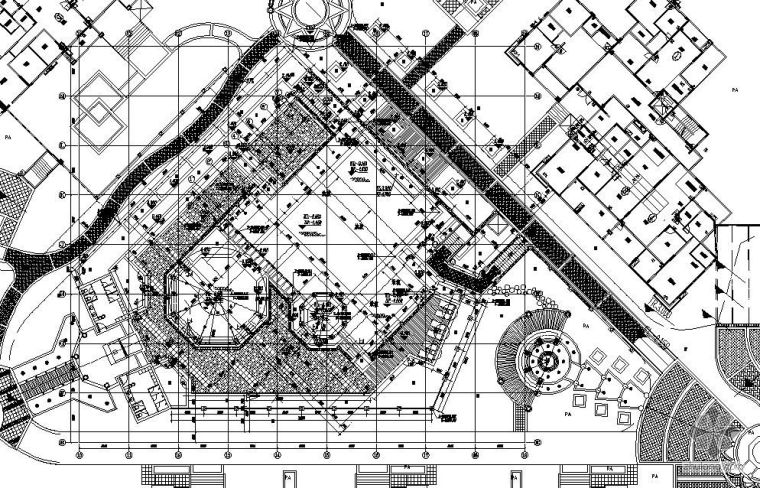 花池台阶结构资料下载-某小区游泳区景观设计施工图