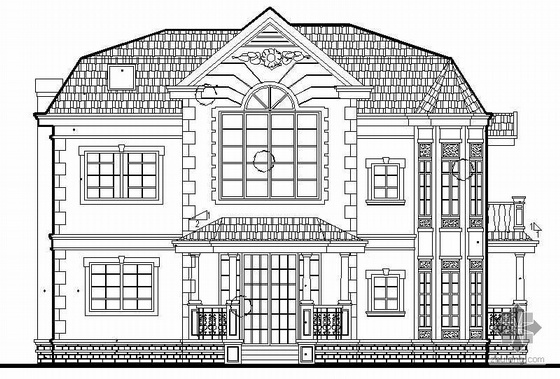 2层小型别墅施工图图资料下载-某二层实用型小型别墅建筑施工图