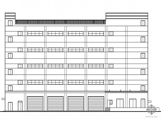 温州五层建筑设计图资料下载-[温州]某公路五层枢纽站（库房）建筑施工套图