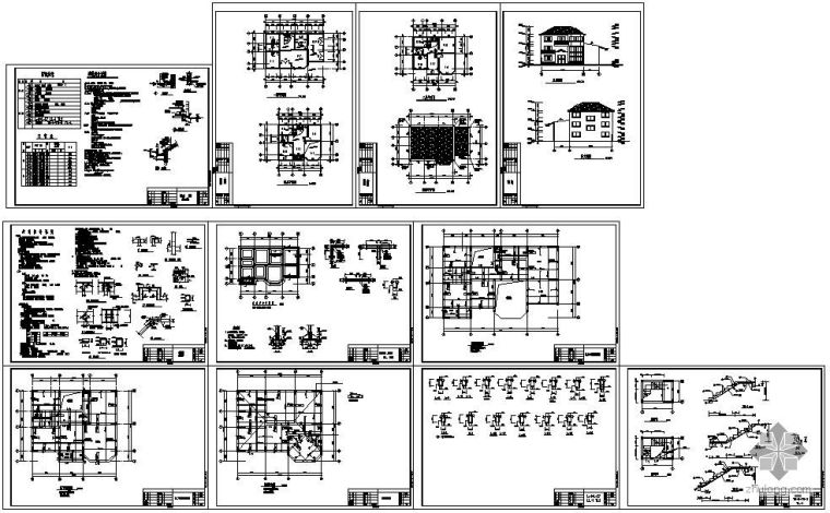 多层建筑结构设计图资料下载-某砖混私宅建筑结构设计图