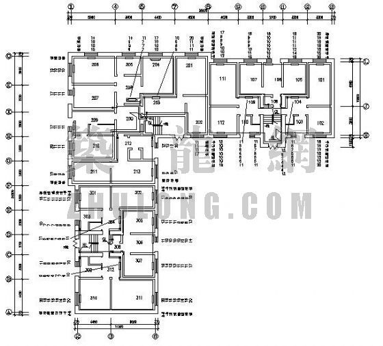 家属楼建筑设计图资料下载-海关家属楼分户采暖改造图