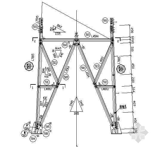 10米铁塔结构图资料下载-772铁塔全套结构图