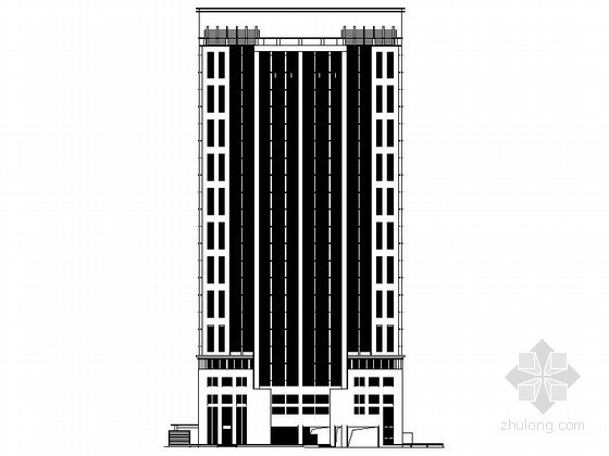 建筑施工图设计幕墙设计资料下载-[安徽]某二十一层大厦幕墙设计施工图