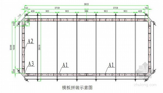 模板拼装示意图