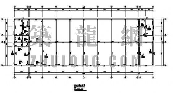 三层钢结构厂房建筑图资料下载-三层厂房结构图（第三层为钢结构）