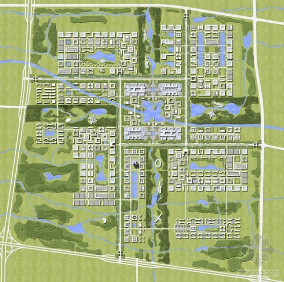 园区cad规划方案资料下载-[上海]医学院园区总体规划方案(一)设计