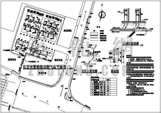 天然气厂绿化施工图资料下载-某小区庭院天然气设计图