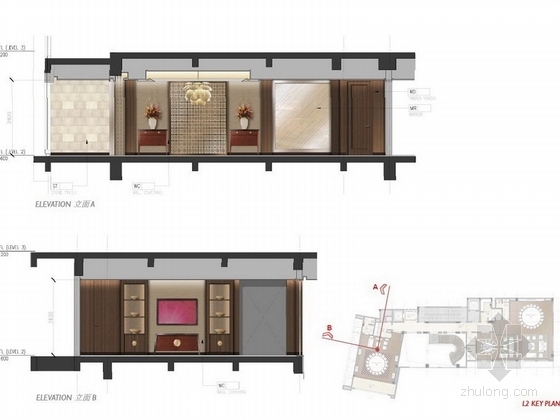 [珠海]独栋古堡式国际会所最终室内设计方案立面图