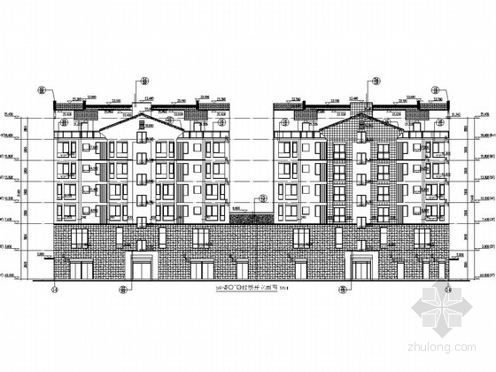 6层商住模型资料下载-[广西]6+1层底框砖混结构商住楼结构施工图（含建筑图）
