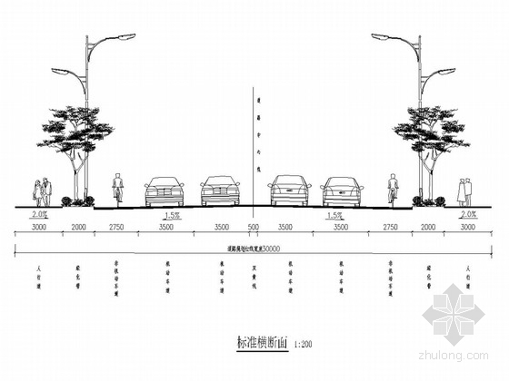 市政绿化工程施工图资料下载-[四川]城市次干路绿化工程施工图设计