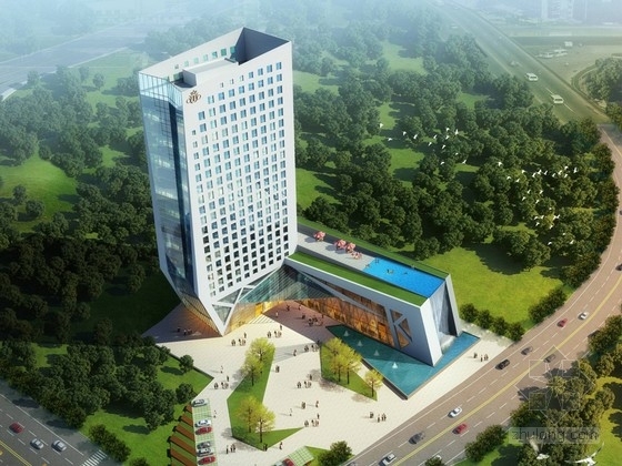 点式su资料下载-[贵州]单塔点式五星级高层酒店建筑概念设计方案文本（知名设计院）