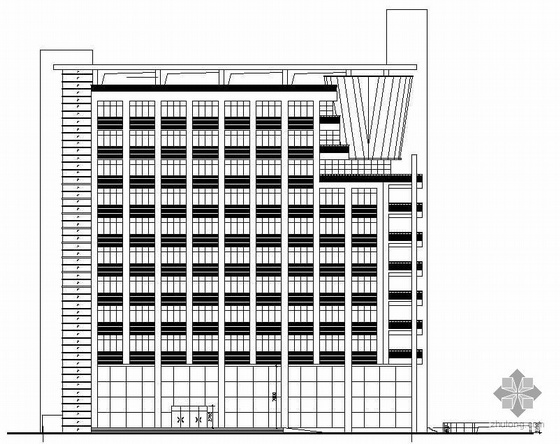 十一层办公楼建筑设计资料下载-某科学研究院十一层办公楼建筑结构水通电建筑施工图