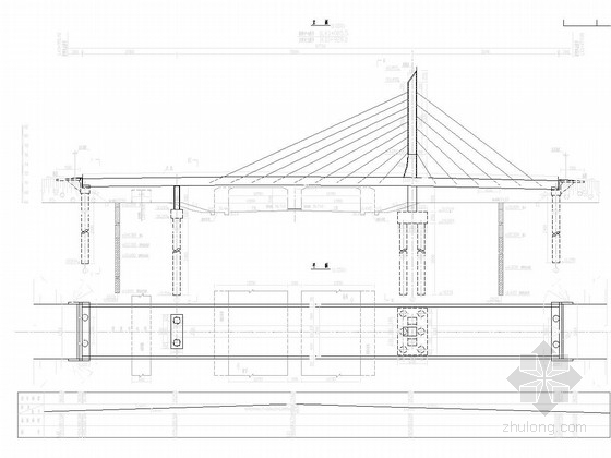 预应力束斜拉式资料下载-[江苏]20+50+31m预应力独塔斜拉桥及连续梁体系立交桥图纸103张（塔墩梁固结）