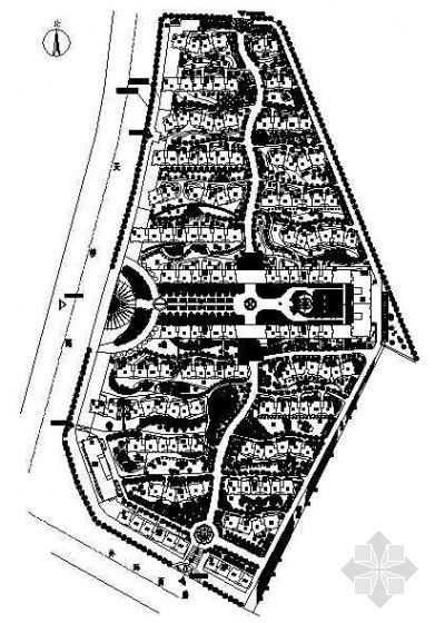 小区总平规划图资料下载-某阳光花园小区景观规划总平图