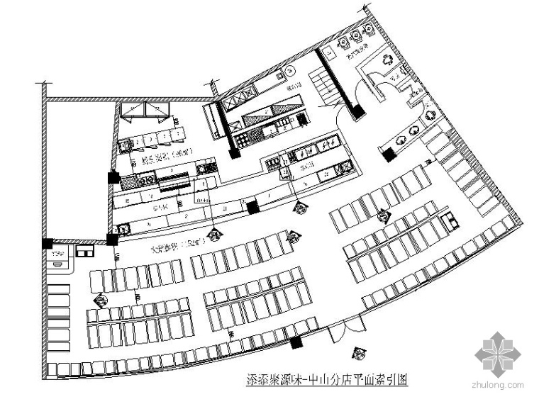 快餐店室内设计方案资料下载-[广东]某中式快餐室内设计方案（含效果）