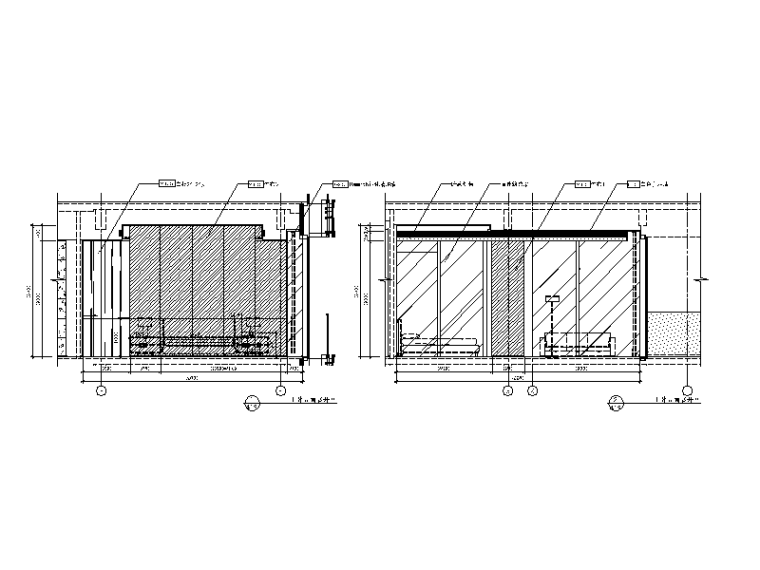 [广东]现代风格别墅大宅CAD施工图（含效果图）-【广东】现代风格别墅大宅CAD施工图 （含效果图）立面图