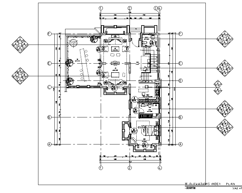 一层立面索引图